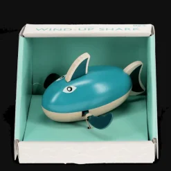 Wooden wind-up bath toy - Shark