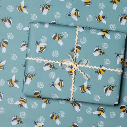 Wrapping paper (5 sheets) - Bumblebee