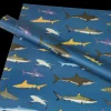 Wrapping paper (5 sheets) - Sharks