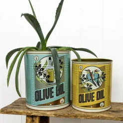 XL storage tins (set of 2) - Olive Oil