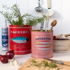 XL storage tins (set of 2) - Fish