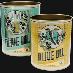 XL storage tins (set of 2) - Olive Oil