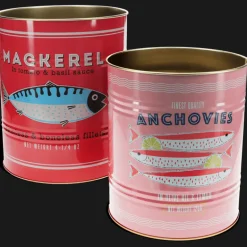 XL storage tins (set of 2) - Fish