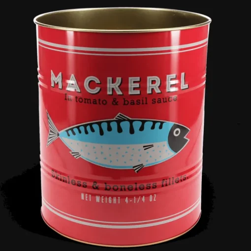 XL storage tins (set of 2) - Fish